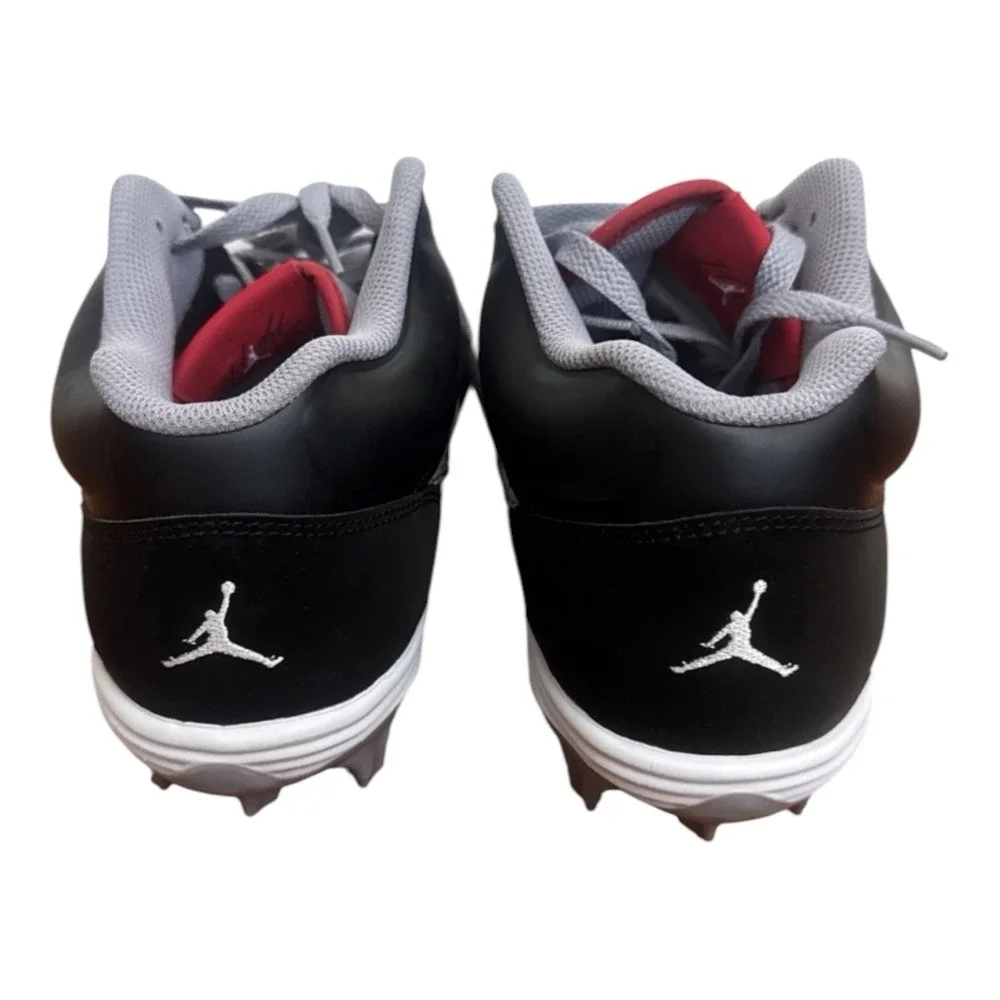 Jordan Stadium 90 Low TD Football Cleats Black Cement Grey Men's Size 9.5 New